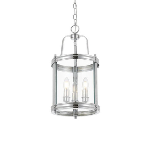 Buy Pendant Lights Australia Newark 3 Light Pendant Chrome & Clear - NEWARK PE3-CH