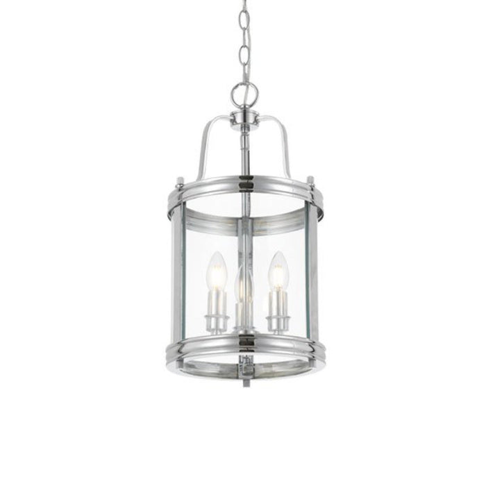 Buy Pendant Lights Australia Newark 3 Light Pendant Chrome & Clear - NEWARK PE3-CH