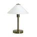 Buy Table Lamps Australia Ohio 1 Light Table Lamp Antique Brass & Opal Matt - OHIO TL AB