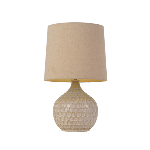 Buy Table Lamps Australia Pamela 1 Light Table Lamp Beige & Linen - PAMELA TL-WH