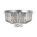 Buy Flush Mount Lights Australia Pintor 5 Light Ceiling 350mm Chrome & Clear Crystal Beads - PINTOR CTC5-CH