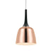 Buy Pendant Lights Australia Polk 1 Light Pendant 200mm Black & Copper - POLK PE20-BK+CP