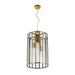 Buy Pendant Lights Australia Pratt 3 Light Pendant 300mm Antique Brass & Clear - PRATT PE30-AB
