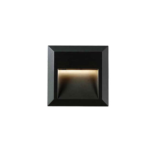 Buy Outdoor Step Lights Australia Prima Square LED Step Light 1W 4000K IP65 Black - PRIMA EX.SQ-BK