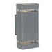 Buy Up / Down Wall Lights Australia Roland Up-Down Wall Light IP44 Silver - ROLAND EX2-SL