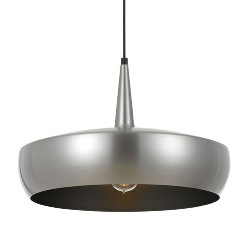 Buy Pendant Lights Australia Sabra 1 Light Pendant 450mm Nickel, Silver - SABRA PE45-NKSL