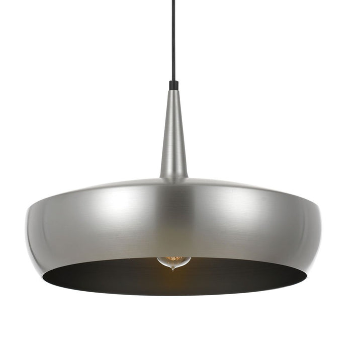 Buy Pendant Lights Australia Sabra 1 Light Pendant 450mm Nickel, Silver - SABRA PE45-NKSL