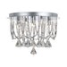 Buy Flush Mount Lights Australia Sandro 5 Light Ceiling Light Chrome & Clear Crystal Beads - SANDRO CTC5-CH