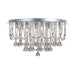 Buy Flush Mount Lights Australia Sandro 9 Light Ceiling Light Chrome & Clear Crystal Beads - SANDRO CTC9-CH