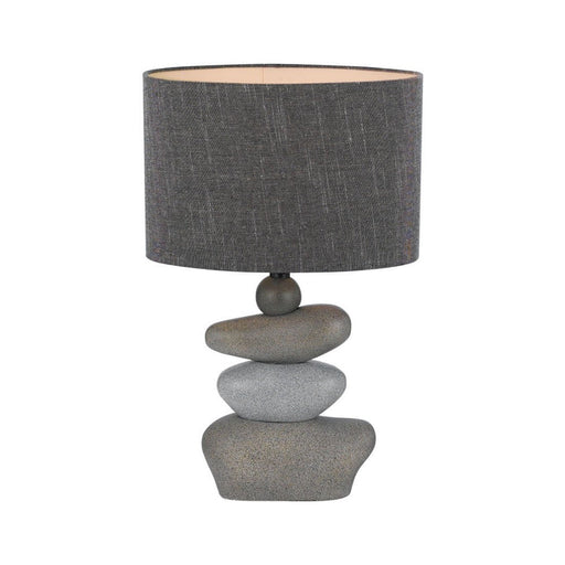 Buy Table Lamps Australia Sandy 1 Light Table Lamp Stone & Grey - SANDY TL-ST+GR