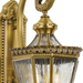 Buy Exterior Wall Lights Australia Scroll 2 Light Wall Light IP44 Antique Brass & Clear - SCROLL EX25-BRS