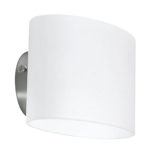 Buy Wall Sconce Australia Sibel 1 Light Wall Light Nickel & Opal Matt - SIBEL WB-OM