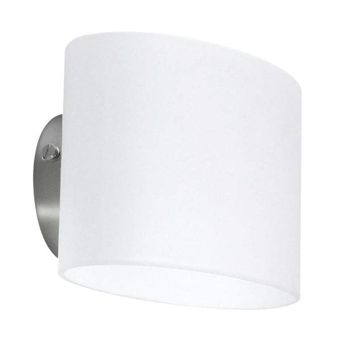 Buy Wall Sconce Australia Sibel 1 Light Wall Light Nickel & Opal Matt - SIBEL WB-OM