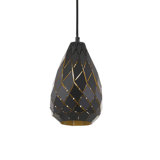 Buy Pendant Lights Australia Simon 1 Light Pendant 150mm Gun Metal & Black - SIMON PE15-GM