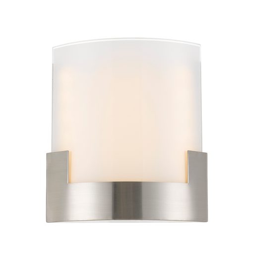 Buy Wall Sconce Australia Solita LED Wall Lamp 12W Dimmable 200mm Tri-Colour Nickel, Frost - SOLITA WB20-NK