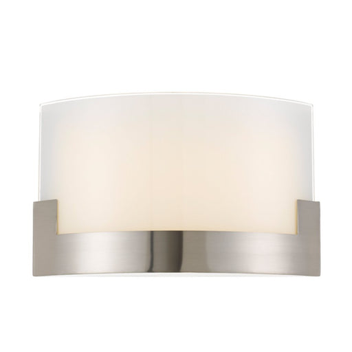 Buy Wall Sconce Australia Solita LED Wall Lamp 12W Dimmable 350mm Tri-Colour Nickel, Frost - SOLITA WB35-NK