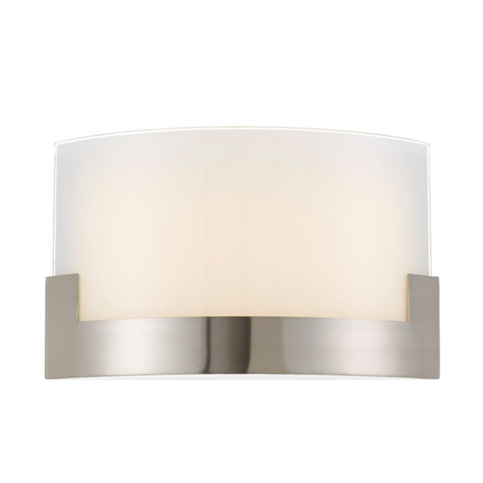 Buy Wall Sconce Australia Solita LED Wall Lamp 12W Dimmable 350mm Tri-Colour Nickel, Frost - SOLITA WB35-NK