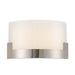Buy Wall Sconce Australia Solita LED Wall Lamp 12W Dimmable 350mm Tri-Colour Nickel, Frost - SOLITA WB35-NK