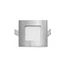 Buy Recessed Downlights Australia Stow Square LED Downlight 3W 85mm 5000K Silver - STOW SQ-SL.850