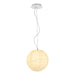 Buy Pendant Lights Australia Tarvos 1 Light Pendant 300mm Moon Polycarb With Textured Resin - TARVOS PE30-WH
