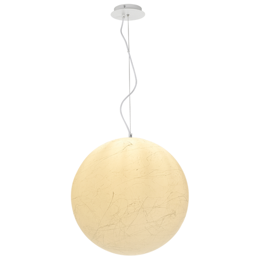 Buy Pendant Lights Australia Tarvos 1 Light Pendant 600mm Moon Polycarb With Textured Resin - TARVOS PE60-WH