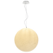 Buy Pendant Lights Australia Tarvos 1 Light Pendant 600mm Moon Polycarb With Textured Resin - TARVOS PE60-WH