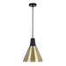 Buy Pendant Lights Australia Temo 1 Light Pendant 250mm Brass, Black - TEMO PE25-BRS+BK