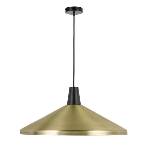 Buy Pendant Lights Australia Temo 1 Light Pendant 600mm Brass, Black - TEMO PE60-BRS+BK