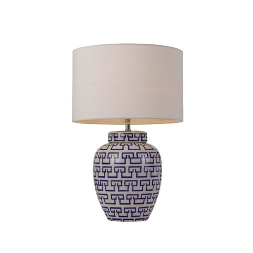 Buy Table Lamps Australia Ting 1 Light Table Lamp White, Blue & White - TING TL-WH