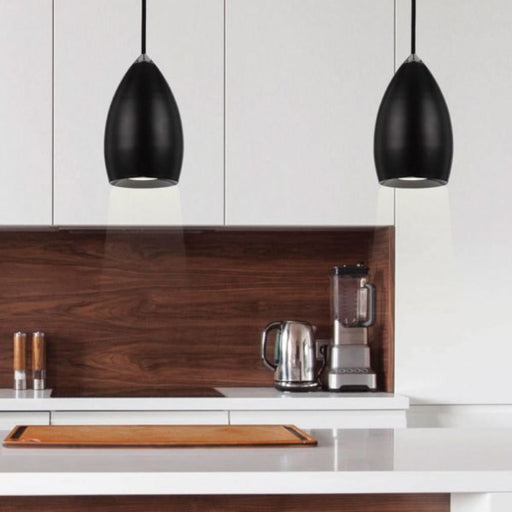 Buy Mini Pendants Australia Tolosa LED Pendant 6W 100mm 3000K Black - TOLOSA PE1-BK