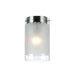 Buy DIY Batten Fix Lights Australia Tommy 1 Light Batten Fix 120mm Nickel & Clear, Frost - TOMMY.BF-FR