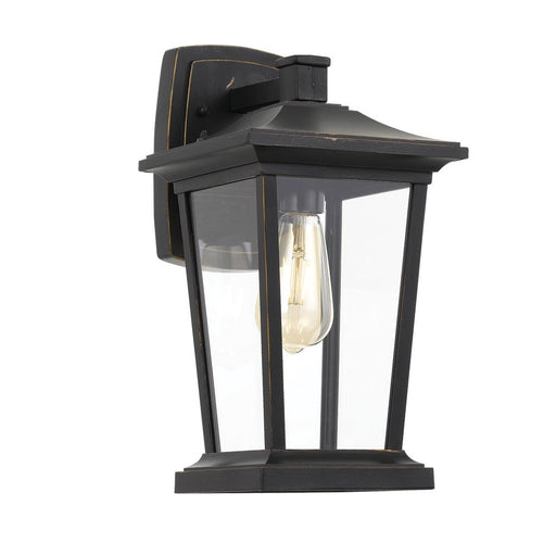 Buy Exterior Wall Lights Australia Walton 1 Light Wall Light IP44 Black, Clear - WALTON EX-BK