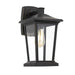 Buy Exterior Wall Lights Australia Walton 1 Light Wall Light IP44 Black, Clear - WALTON EX-BK