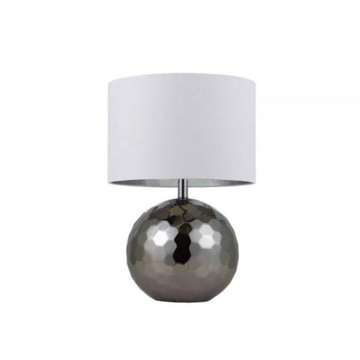 Buy Table Lamps Australia Wise 1 Light Table Lamp Chrome & White - WISE TL-WH+CH