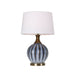 Buy Table Lamps Australia Yoni 1 Light Table Lamp Antique Brass & White - YONI TL-AB+WH