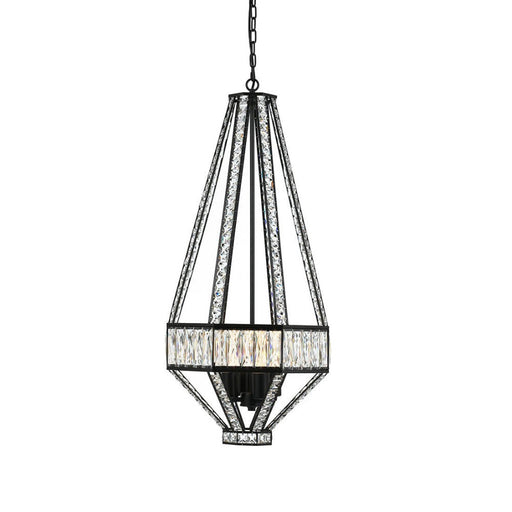Buy Pendant Lights Australia Zofio 4 Light Pendant 440mm Oil Bronze, Clear Crystals - ZOFIO PE44-OB+CL
