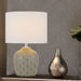 Buy Table Lamps Australia INDO Table Lamp White / Grey Fabric / Ceramic - INDO TL-GYWH