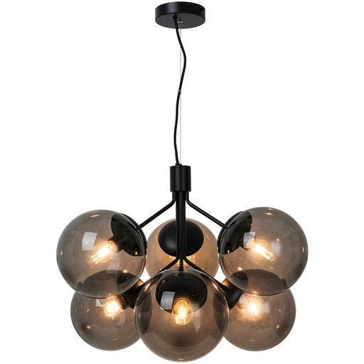 Buy Pendant Lights Australia Ivona Pendant 6 Lights Black Metal - 2112163003