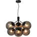 Buy Pendant Lights Australia Ivona Pendant 6 Lights Black Metal - 2112163003