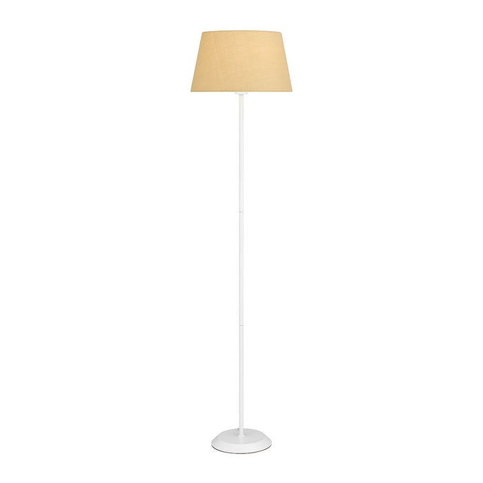 Buy Floor Lamps Australia Jaxon 1 Light  Floor Lamp White & Wheat - JAXON FL-WHWT