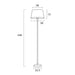 Buy Floor Lamps Australia Jaxon 1 Light  Floor Lamp Gold & Ivory - JAXON FL-GDIV
