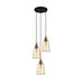 Buy Cluster Pendants Australia Interior Ellipse Glass Shape 3 Light Cluster Pendant Bronze Amber - JEREZ1X3R