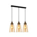 Buy Island Pendant Lights Australia Interior Ellipse Glass Shape 3 Light Island Pendant Bronze Amber - JEREZ1X3S