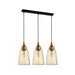 Buy Island Pendant Lights Australia Interior Ellipse Glass Shape 3 Light Island Pendant Bronze Amber - JEREZ1X3S