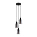 Buy Cluster Pendants Australia Interior Ellipse Glass Shape 3 Light Cluster Pendant Black Smoke - JEREZ2X3R