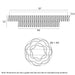 Buy Semi-Flush Mount Lights Australia JURA Semi-Flush Mount 2 Lights Gold 3CCT - JURA CTC2-GD3C