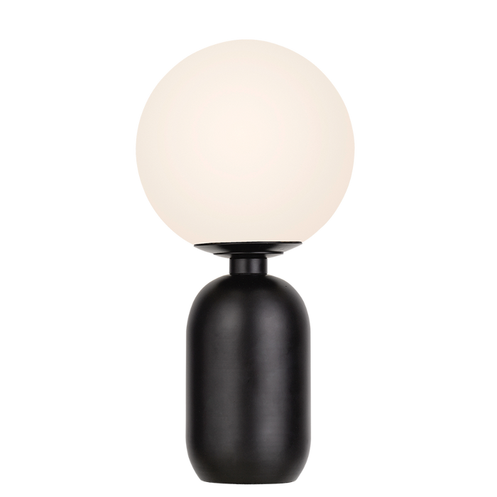 Buy Pendant Lights Australia Kade 1 Light Pendant 300mm Black & Opal KADE TL-BK+OP