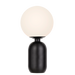 Buy Pendant Lights Australia Kade 1 Light Pendant 300mm Black & Opal KADE TL-BK+OP