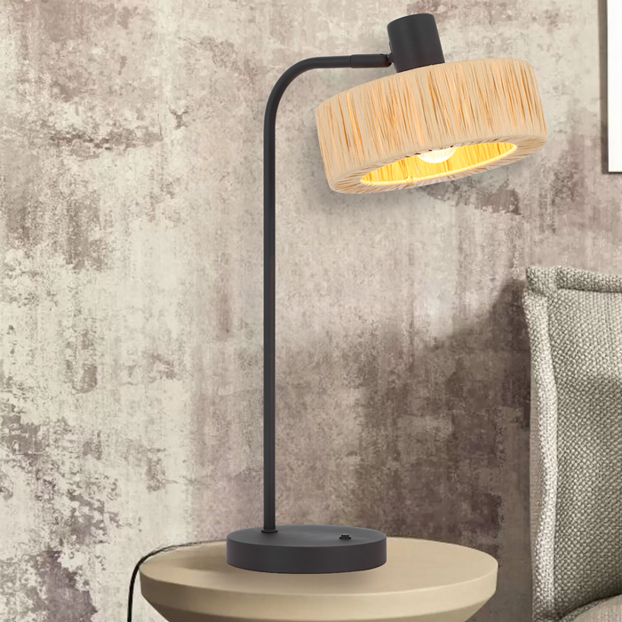 Katrin Table Lamp Black & Natural - KATRIN TL-BKNAT
