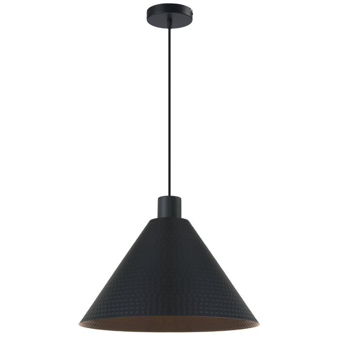 Kestra Iron 430mm Pendant Black - KESTRA PE40-BK